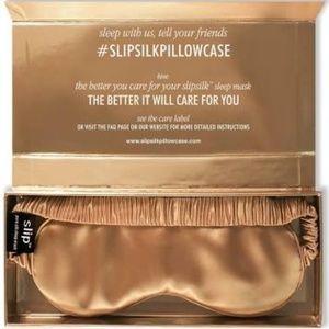 Slip Silk eye mask in gold BRAND NEW